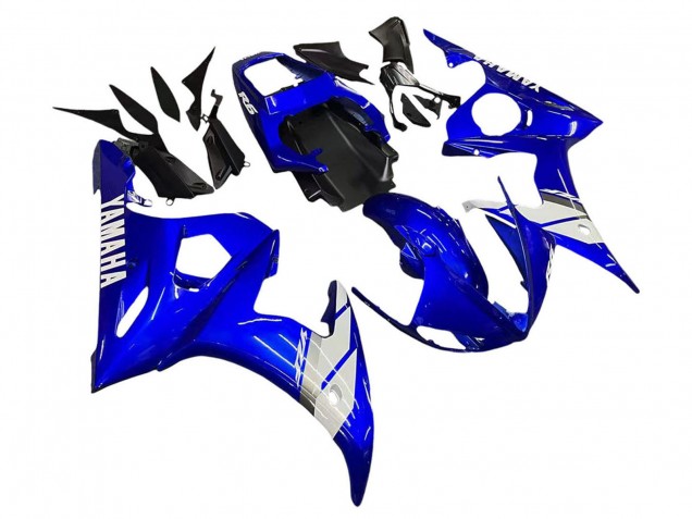 Carenado Moto Yamaha YZF 600 R6 2005 - Azul Blanco Asequibles