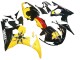 Carenados Moto Yamaha YZF 600 R6 2005 - Negro Amarillo Rojo 46 Asequibles