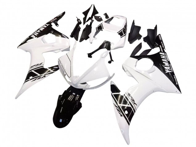 Carenados Moto Yamaha YZF 600 R6 2005 - Blanco Negro Asequibles