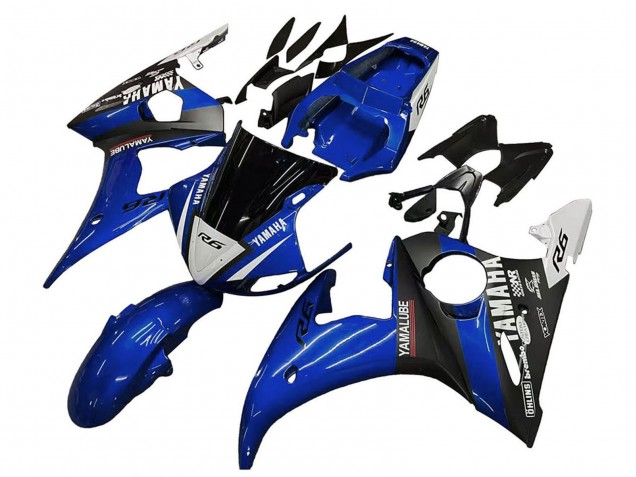 Carenados Moto Yamaha YZF 600 R6 2005 - Azul Blanco Negro Yamalube Asequibles