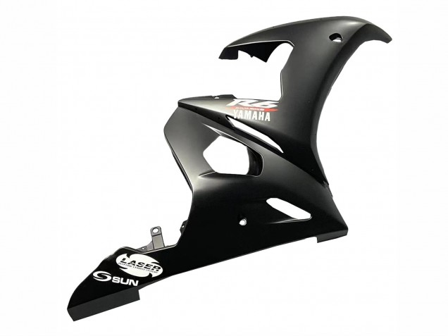 Carenado Moto Yamaha YZF 600 R6 2005 - Negro Mate Rojo Asequibles