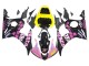 Carenados Moto Yamaha YZF 600 R6 2005 - Negro Rosa Amarillo Repsol 46 Asequibles