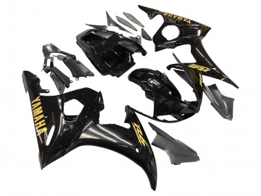 Carenados Moto Yamaha YZF 600 R6 2005 - Negro Oro Asequibles