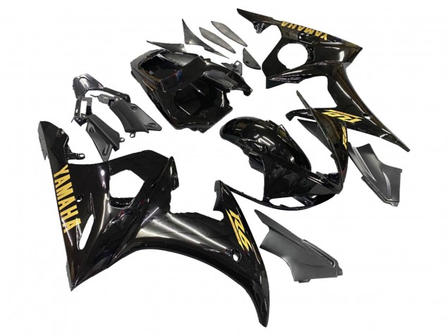 Carenados Moto Yamaha YZF 600 R6 2005 - Negro Oro Asequibles