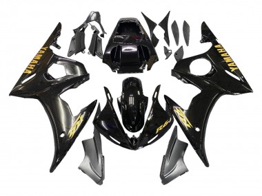 Carenados Moto Yamaha YZF 600 R6 2005 - Negro Oro Asequibles