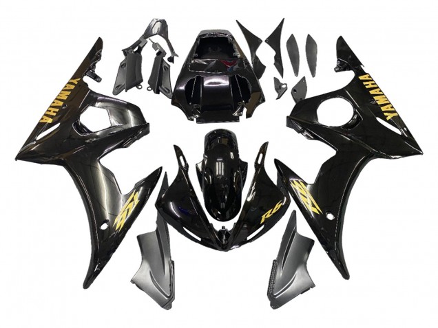 Carenados Moto Yamaha YZF 600 R6 2005 - Negro Oro Asequibles