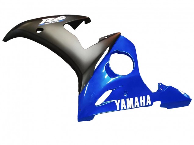Carenados Moto Yamaha YZF 600 R6 2005 - Azul Negro Mate Asequibles