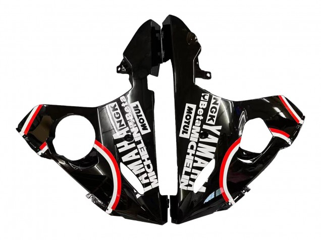 Carenados Moto Yamaha YZF 600 R6 2005 - Negro Brillante Blanco Lucky Strike Motul Asequibles