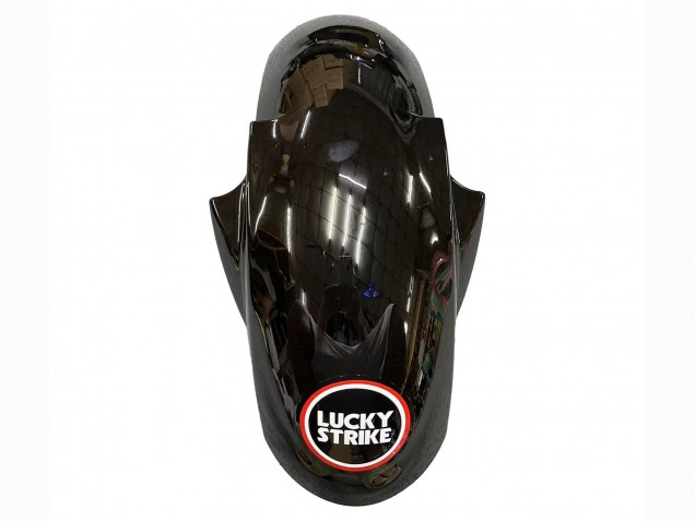 Carenados Moto Yamaha YZF 600 R6 2005 - Negro Brillante Blanco Lucky Strike Motul Asequibles