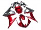 Kits Carenado Moto Yamaha YZF 600 R6 2005 - Rojo Negro Mate Asequibles