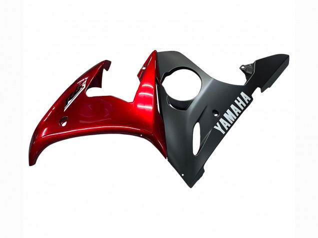 Kits Carenado Moto Yamaha YZF 600 R6 2005 - Rojo Negro Mate Asequibles