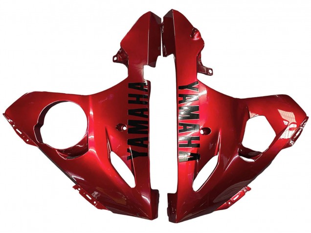 Carenado Moto Yamaha YZF 600 R6 2005 - Rojo Negro Mate Asequibles