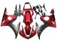 Carenado Moto Yamaha YZF 600 R6 2005 - Rojo Negro Mate Asequibles