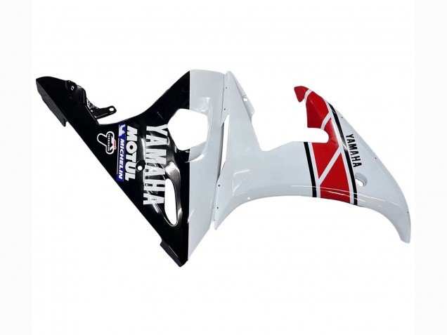 Carenados Moto Yamaha YZF 600 R6 2005 - Blanco Negro Rojo Motul Asequibles