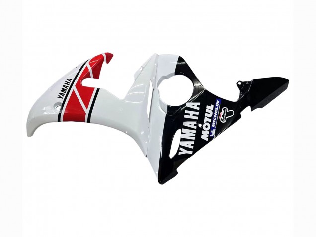 Carenados Moto Yamaha YZF 600 R6 2005 - Blanco Negro Rojo Motul Asequibles