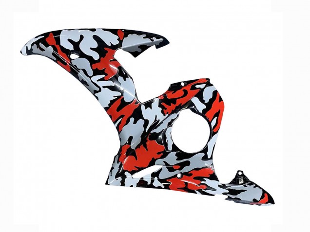 Carenados Moto Yamaha YZF 600 R6 2005 - Negro Rojo Gris Camouflage Asequibles