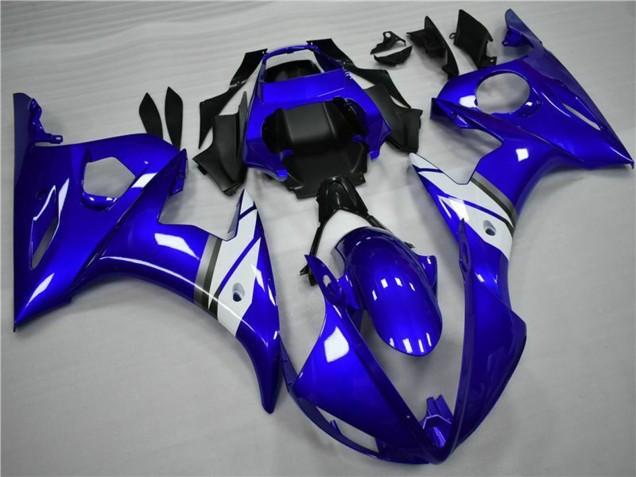 Carenados Moto Yamaha YZF 600 R6 2005 - Azul Blanco Asequibles