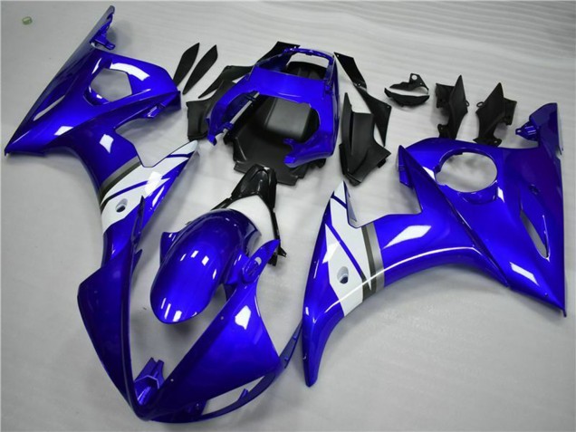 Carenados Moto Yamaha YZF 600 R6 2005 - Azul Blanco Asequibles