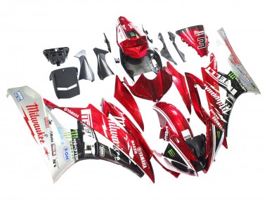Carenados Moto Yamaha YZF 600 R6 2006-2007 - Blanco Rojo Negro Verde Monstruo Milwaukee Asequibles