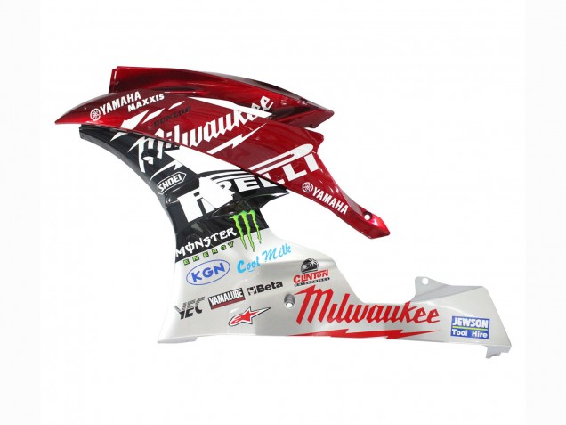 Carenados Moto Yamaha YZF 600 R6 2006-2007 - Blanco Rojo Negro Verde Monstruo Milwaukee Asequibles
