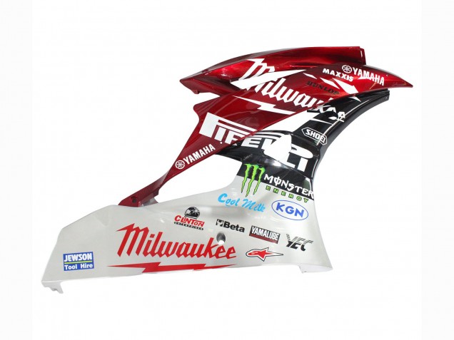 Carenados Moto Yamaha YZF 600 R6 2006-2007 - Blanco Rojo Negro Verde Monstruo Milwaukee Asequibles