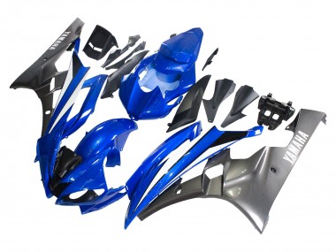 Carenados Moto Yamaha YZF 600 R6 2006-2007 - Azul Blanco Negro Brillante Asequibles