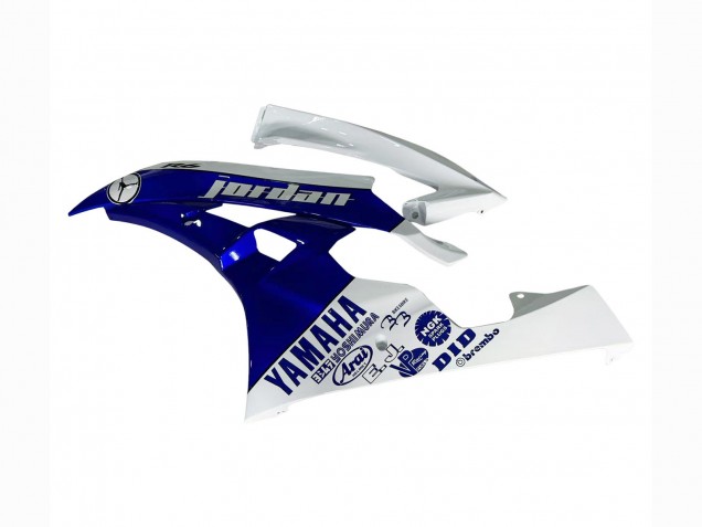 Carenados Moto Yamaha YZF 600 R6 2006-2007 - Blanco Azul Jordan Asequibles