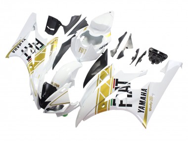 Carenados Moto Yamaha YZF 600 R6 2006-2007 - Blanco Oro Negro Fiat Asequibles