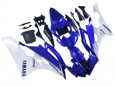 Carenados Moto Yamaha YZF 600 R6 2006-2007 - Blanco Azul Negro Asequibles