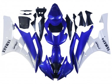 Carenados Moto Yamaha YZF 600 R6 2006-2007 - Blanco Azul Negro Asequibles