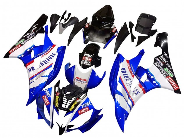 Carenados Moto Yamaha YZF 600 R6 2006-2007 - Blanco Azul Negro Fimer Volvo Yamalube Sterilgarda Asequibles