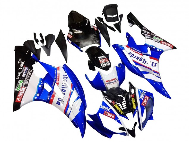 Carenados Moto Yamaha YZF 600 R6 2006-2007 - Blanco Azul Negro Fimer Volvo Yamalube Sterilgarda Asequibles