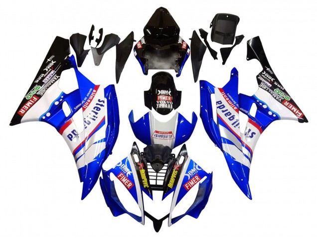 Carenados Moto Yamaha YZF 600 R6 2006-2007 - Blanco Azul Negro Fimer Volvo Yamalube Sterilgarda Asequibles