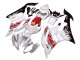 Carenados Moto Yamaha YZF 600 R6 2006-2007 - Blanco Rojo Negro Motul Asequibles