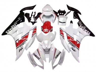 Carenados Moto Yamaha YZF 600 R6 2006-2007 - Blanco Rojo Negro Motul Asequibles