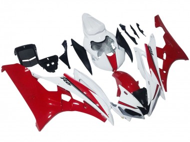 Carenados Moto Yamaha YZF 600 R6 2006-2007 - Blanco Rojo Asequibles