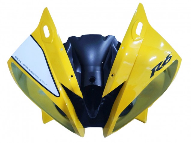 Carenados Moto Yamaha YZF 600 R6 2006-2007 - Amarillo Blanco Negro Brillante Motul Asequibles