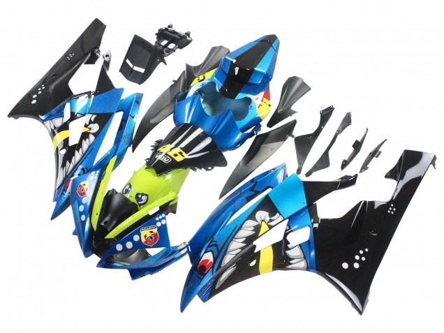 Carenados Moto Yamaha YZF 600 R6 2006-2007 - Azul Neon Verde Negro Tiburón Asequibles