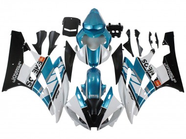 Carenados Moto Yamaha YZF 600 R6 2006-2007 - Blanco Azul Negro Semakin Didepan ENEOS Asequibles