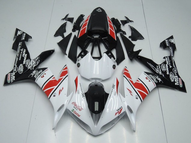 Carenados Moto Yamaha YZF R1 2004-2006 - Blanco Rojo Negro Castrol Asequibles