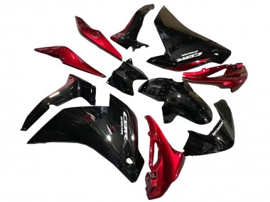Carenados Moto Honda CBR250RR 2011-2015 - Negro Brillante Rojo Asequibles