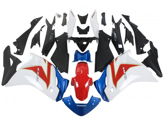Carenados Moto Honda CBR250RR 2011-2015 - Blanco Rojo Azul Claro Asequibles