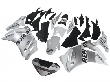 Carenados Moto Honda CBR250RR 2011-2015 - Plata Blanco Negro Repsol Asequibles
