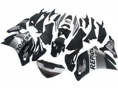 Carenados Moto Honda CBR250RR 2011-2015 - Plata Blanco Negro Brillante Repsol Asequibles