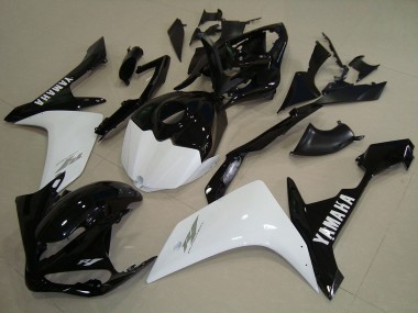 Carenados Moto Yamaha YZF R1 2007-2008 - Blanco Negro Asequibles