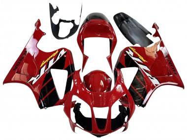 Carenados Moto Honda VTR1000 2000-2006 - Rojo Negro Raya Carrera Asequibles