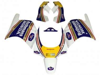 Carenados Moto Honda NSR250R 1988-1989 - Blanco Amarillo Azul Rothmans Asequibles