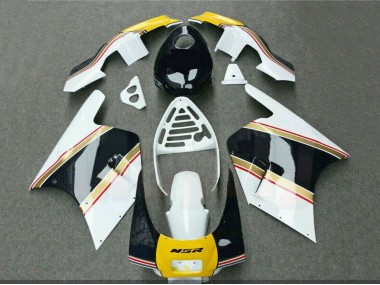 Carenados Moto Honda NSR250R 1988-1989 - Blanco Amarillo Oro Negro Brillante Asequibles