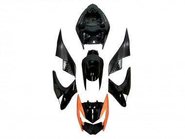 Carenados Moto Kawasaki Z1000 2003-2006 - Negro Brillante Naranja Asequibles
