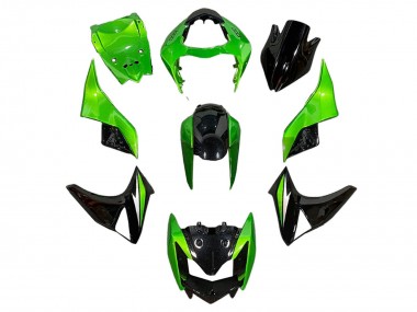 Carenados Moto Kawasaki Z1000 2003-2006 - Verde Negro Brillante Asequibles